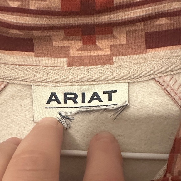 Women's Ariat Patterned Real Comfort sweatshirt Top in southwest spice Western - Picture 5 of 5